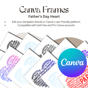 Canva Frames Father's Day Heart
