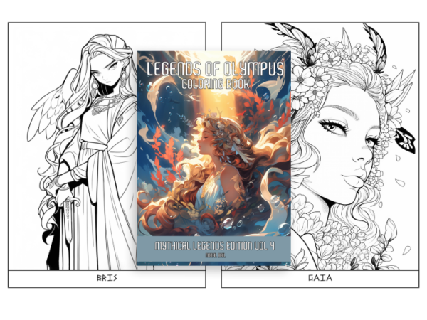 Legends of Olympus Coloring Book: Mythical Legends Vol 4