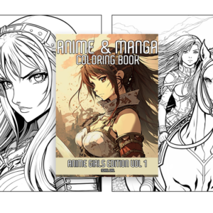 Anime & Manga Coloring Book: Anime Girls Edition Vol 1